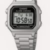 Casio Standard Digital Silver Stainless Steel Band Watch W218HD-1A