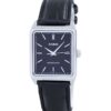 Casio Men's Black Dial Leather Band Watch - MTP-V007L-1EUDF