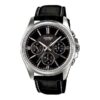 Casio Mtp1381l-1a Men's Classic Leather Band 50m Day Date Black Dial Watch