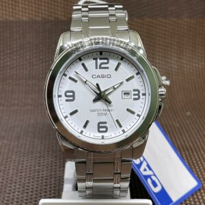 Casio MTP-1314D-7A Enticer Series Analog White Dial Stainless Steel Men's Watch