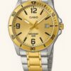 Casio MTP-VD01SG-9B Enticer Series Two-tone Standard Analog Men's Watch