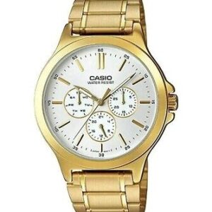 Casio MTP-V300G-7A Gold-Tone Stainless Steel Bracelet Men's Dress Watch