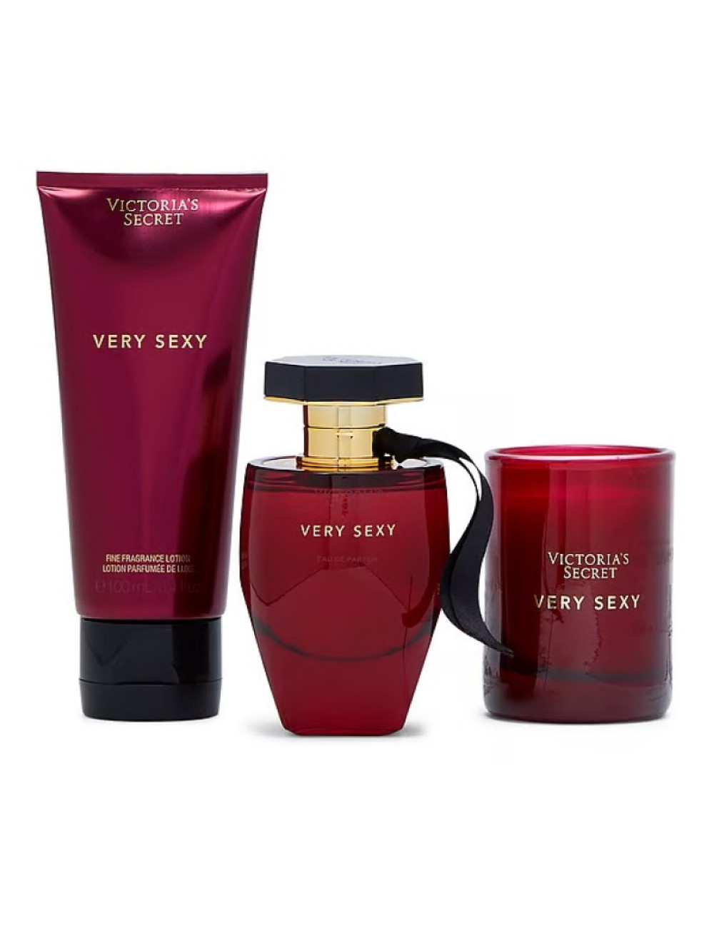 Very Sexy by Victoria’s Secret 3 Pcs Gift Set (50ml EDP + Lotion + Candle) - Image 3