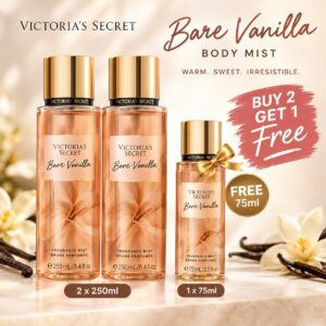 Authentic Victoria's Secret Bare Vanilla Fragrance Mist 575ml Bundle